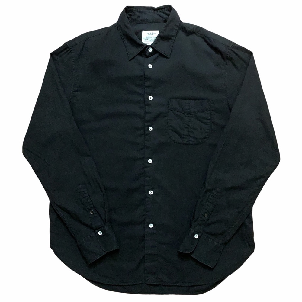 Rag & Bone Standard Issue Shirt Pocket Black L